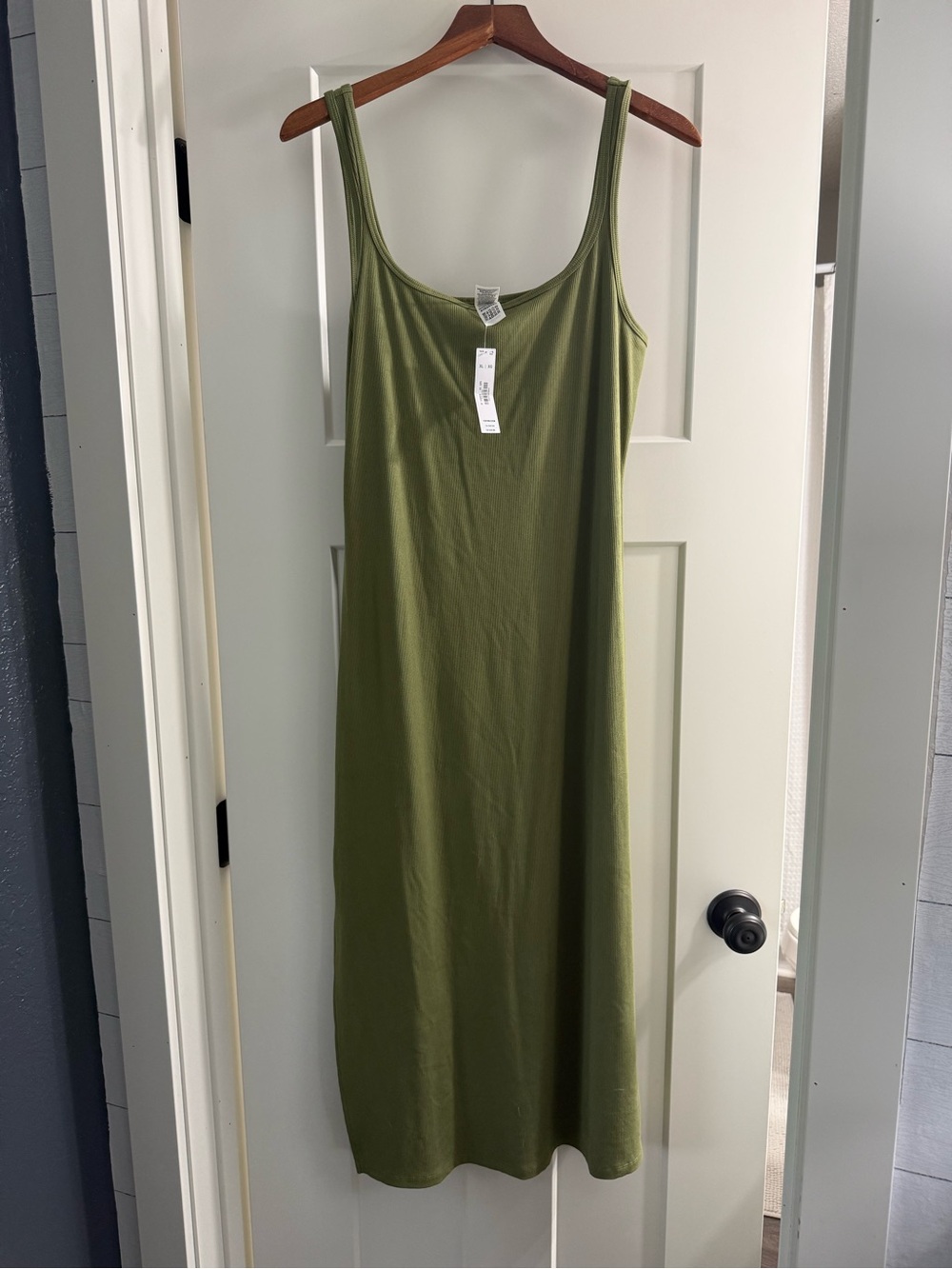 NWT Olive Green Scoop Maxi